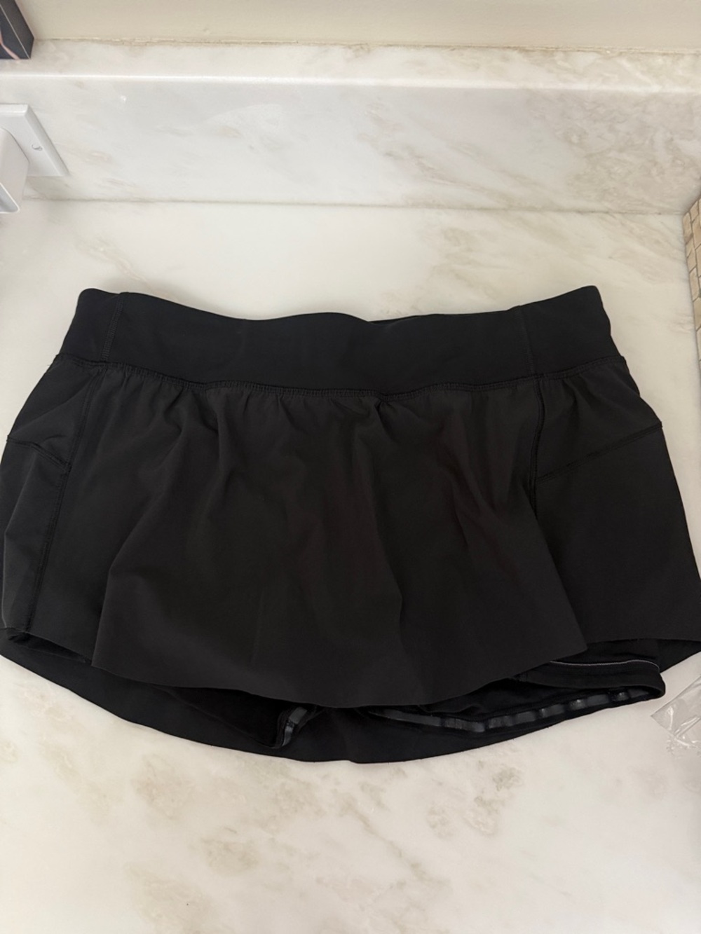 Lululemon Black Women's Athletic Skirt w Active Shorts attached